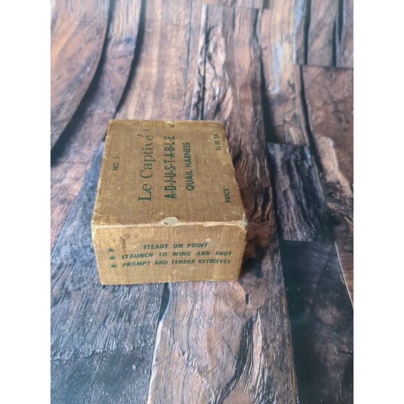 VTG Studded Quail Harness Le Captive Leather Strap Game Bird Rustic Cabin Decor‎ - Picture 6 of 16